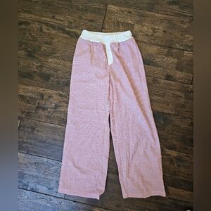 Shein Womens Xs Red And White Pants